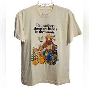 NWT Desert Dreamer Remember There Are Babes In The Wood T-Shirt Sz XS Off-White